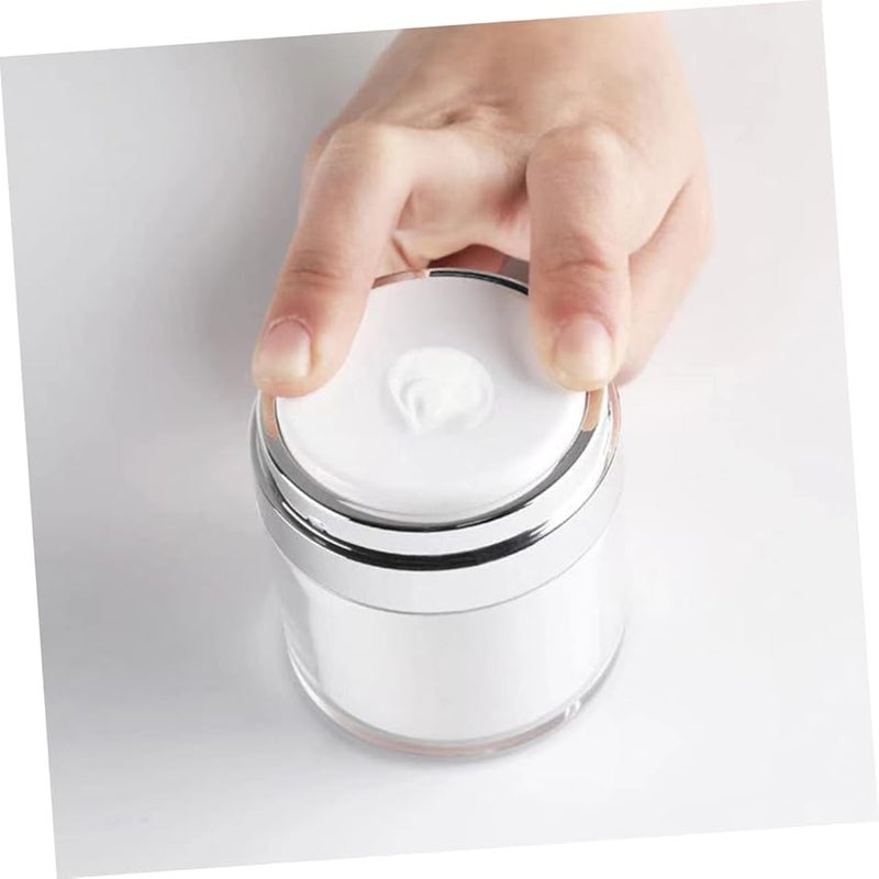 4Pcs 100ml Airless Pump Bottles Refillable Vacuum Cosmetic Dispensers For Travel Skincare Foundation Moisturizer - Image 5